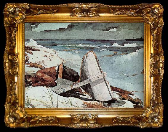 framed  Winslow Homer After Tornado, ta009-2